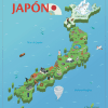 Mapa de Japon de Quaterni