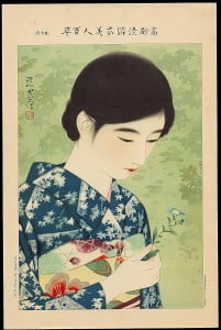 Ito_Shinsui-100_Figures_of_Beauties_Wearing_Takasago_Kimonos-17-Number_17-Summer_Flowers-008779-02-22-2012-8779-x2000
