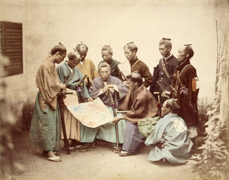 Samuráis de Satsuma durante la Guerra Boshin